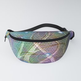Abstract Seaweeds and Bubbles Fanny Pack