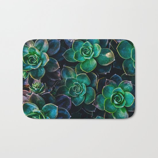 Succulent fantasy Bath Mat
