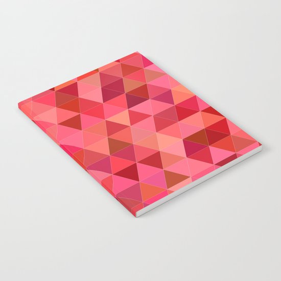 Red triangle tiles Notebook