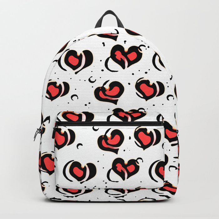 Hearts pattern Backpack