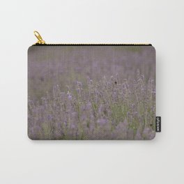 Bee In The Middle With Me Lavender Landscape Photograph Carry-All Pouch