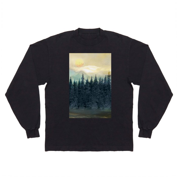 Forest Under the Sunset II Long Sleeve T Shirt