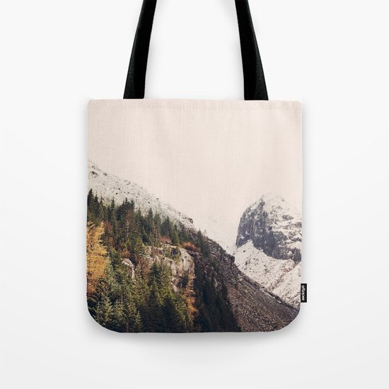 Winter Mountain Morning Tote Bag