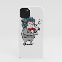 Fancy Hedgehog Tea Time iPhone Case