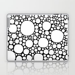 Circles in Black and White Mode Laptop Skin