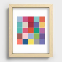 PANTONE COLOR OF THE YEAR 22 YEARS - 2000 - 2022 - 25 COLORS Recessed Framed Print