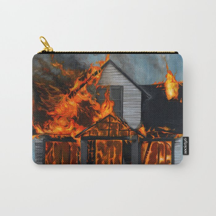 House on Fire Carry-All Pouch