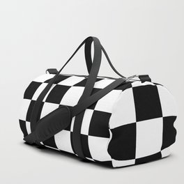 Checkered (Black & White Pattern) Duffle Bag