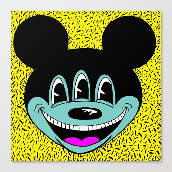 ANOTHER MICKEYES. (Pink Tongue). Canvas Print
