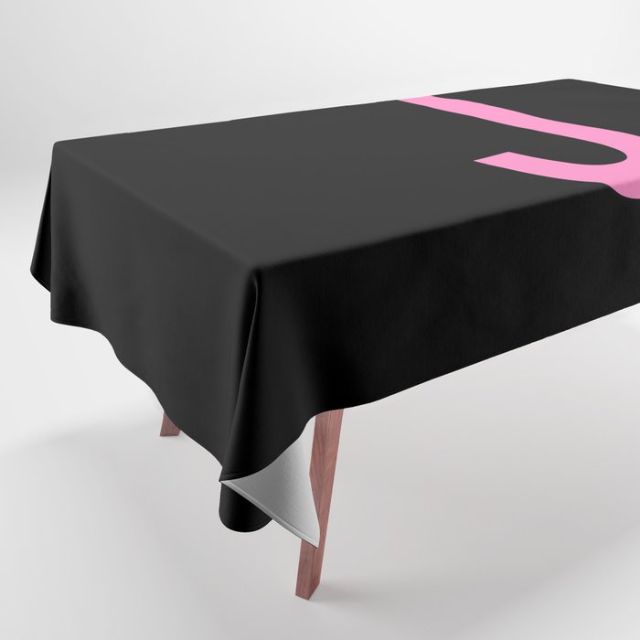 LETTER J (PINK-BLACK) Tablecloth