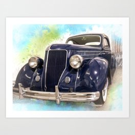 Classic Cars Art Print