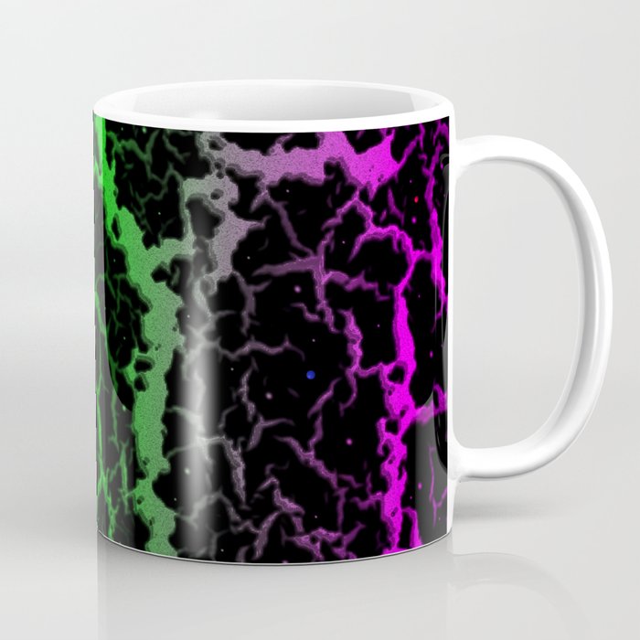 Cracked Space Lava - Pink/Green Coffee Mug