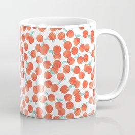 Seamless peach pattern with fruits background. Summer vibes. Coffee Mug