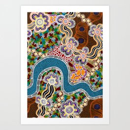 Authentic Aboriginal Art -  Art Print
