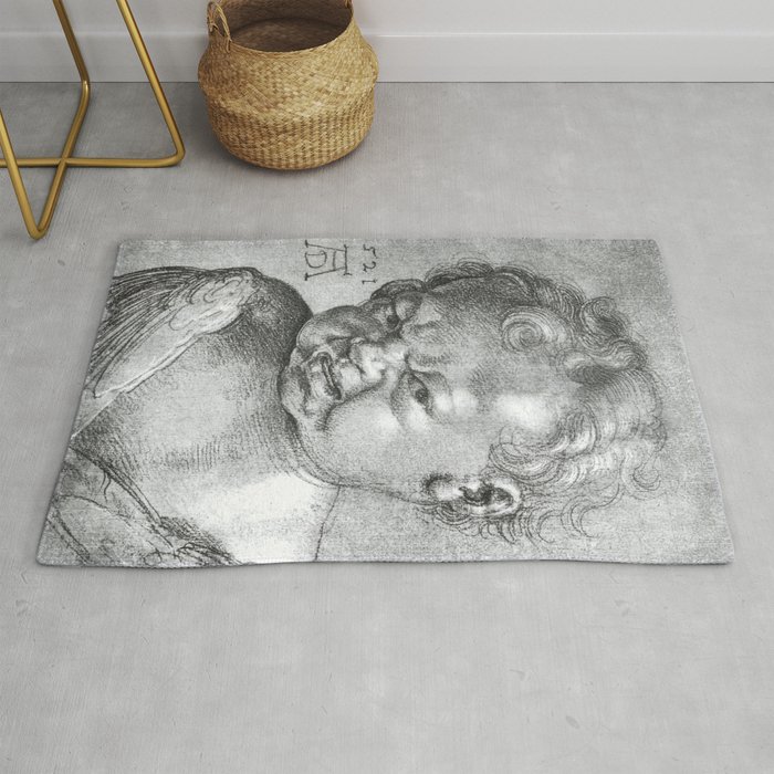 Weeping Angel boy 1521 Rug