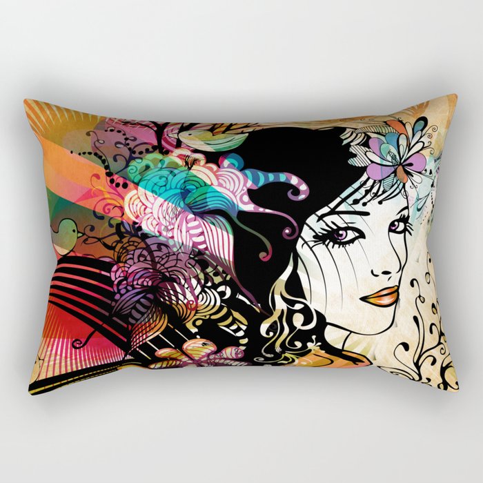 Colorful Nature Rectangular Pillow