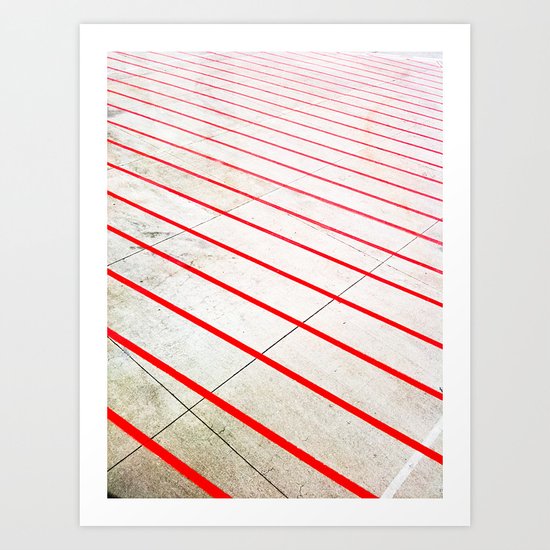 Lines on Track Art Print