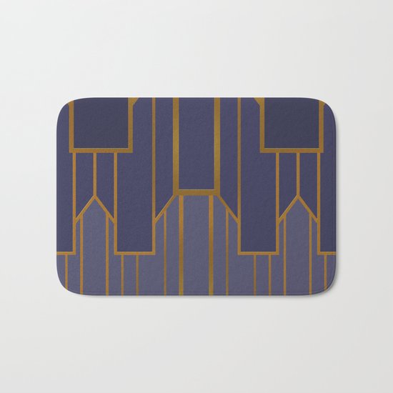 ART DECO G3 (abstract artdeco geometric) Bath Mat