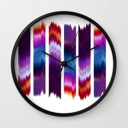 Tie-dye strips  Wall Clock