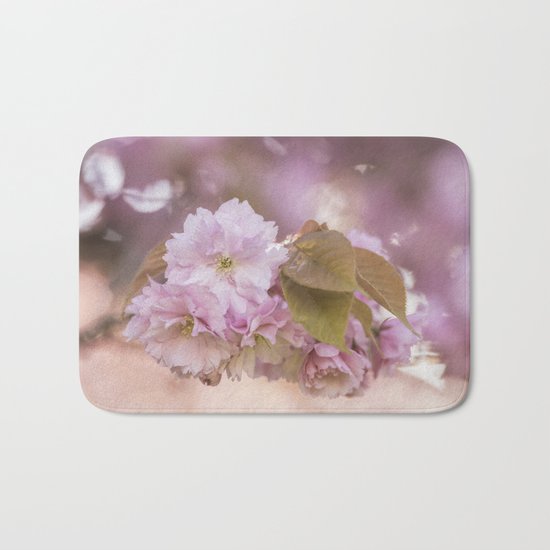 Cherryblossom LOVE - Sakura - Pink Flower Flowers on #Society6 Bath Mat
