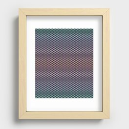 Rainbow Dragon Scales Recessed Framed Print