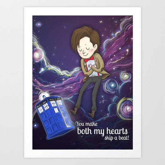 Doctor Who Love Art Print