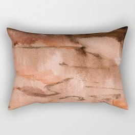 Abstract Painting Terracotta Rust Clay 12c12 Rectangular Pillow