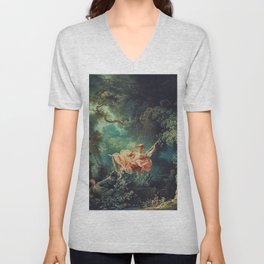 Jean-Honoré Fragonard " The Swing V Neck T Shirt