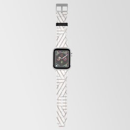 Taupe and White Aztec Tribal Triangle Pattern Pairs DE 2022 Trending Color Frontier Land DE6074 Apple Watch Band