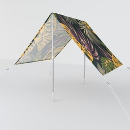 ropical Resort Monstera Collage Sun Shade