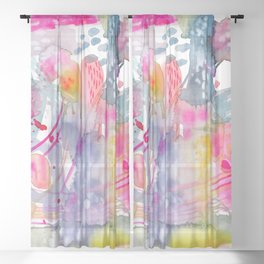 Colorful Chaos Sheer Curtain