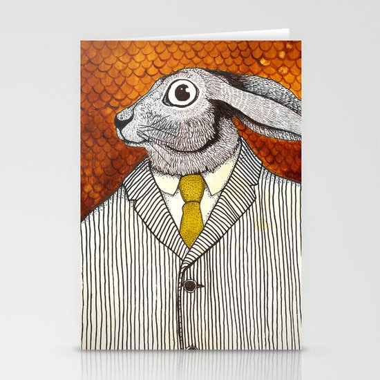 El conejo careta Stationery Cards