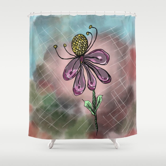 Defiant Cornflower Shower Curtain