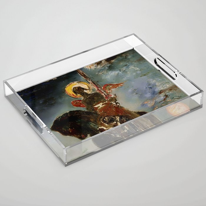“The Angel of Death” by Gustave Moreau Acrylic Tray