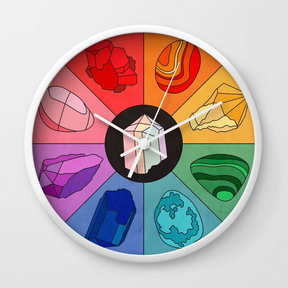 Crystal Color Wheel Wall Clock