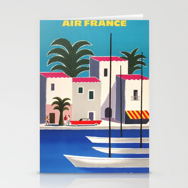 Vintage poster - French Riviera Stationery Cards