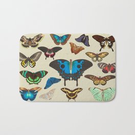 Vivarium naturæ : Papillon Bath Mat | Butterfly, Nature, Vintage, Digitalart, Butterflies, Colorful, Papillon, Miscellany, Bugs, Digital 