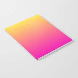 BRIGHT PINK & YELLOW COLOR GRADIENT  Notebook