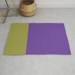 Purple & Lime Color Block Rug