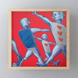 Our hearts march on Framed Mini Art Print
