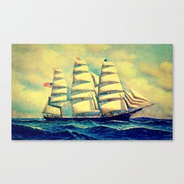 Ship at Sea Canvas Print