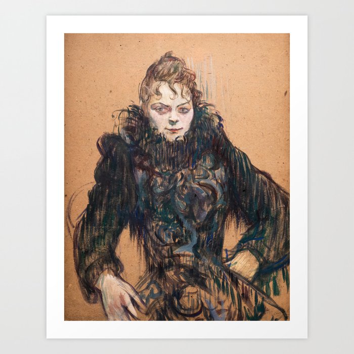Toulouse-Lautrec - Woman with a Black Boa Art Print