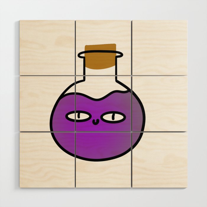Little purple potion Wood Wall Art
