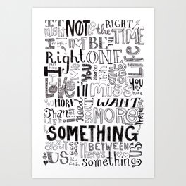 Something About Us Art Print