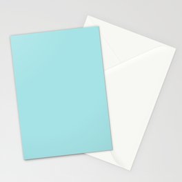 Ice Crystal Blue Stationery Card