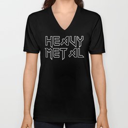 Heavy Metal V Neck T Shirt