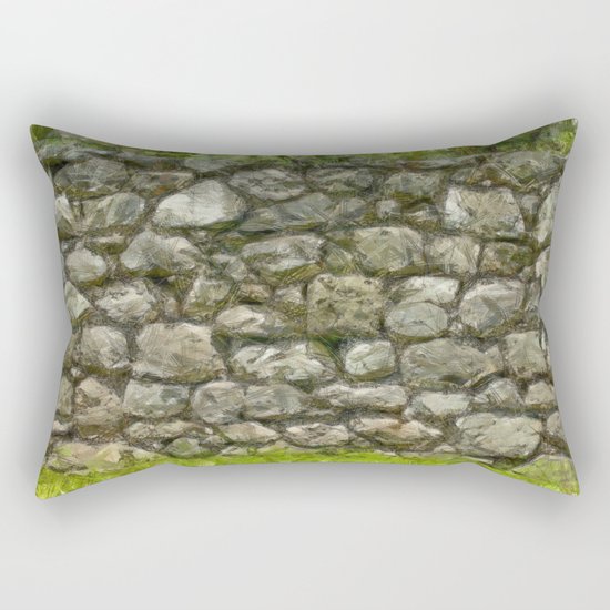 stone-wall Rectangular Pillow