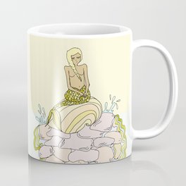 mermaid life // seashell and waves // art by surfy birdy Coffee Mug