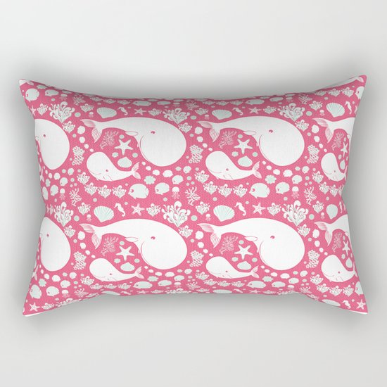 The Whales dance Rectangular Pillow