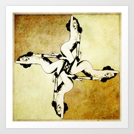 Marilyn pinwheel Art Print